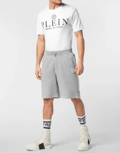 PHILIPP PLEIN Baggy Fit Shorts Iconic Plein><noscript><img data-lazyloaded=