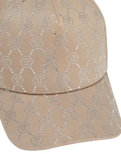 PHILIPP PLEIN Basball Hat Crystal Monogram>Uomo Cappelli E Berretti