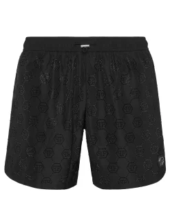 PHILIPP PLEIN Beachwear Short Trousers Crystal>Uomo Moda Mare