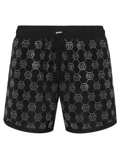 PHILIPP PLEIN Beachwear Short Trousers Crystal>Uomo Moda Mare