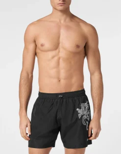 PHILIPP PLEIN Beachwear Short Trousers Dragon>Uomo Moda Mare