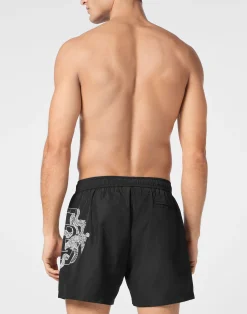 PHILIPP PLEIN Beachwear Short Trousers Dragon><noscript><img data-lazyloaded=