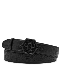 PHILIPP PLEIN Belt Matt Croco Luxury><noscript><img data-lazyloaded=