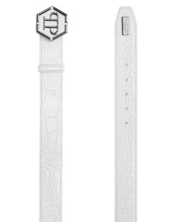 PHILIPP PLEIN Belt Matt Croco Luxury>Uomo Cinture
