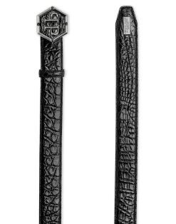 PHILIPP PLEIN Belt Shiny Croco Luxury>Uomo Cinture