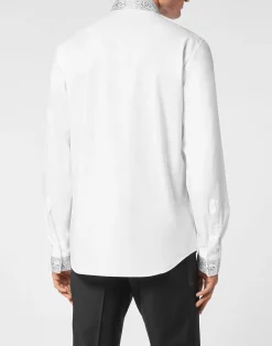 PHILIPP PLEIN Black Tie Shirt><noscript><img data-lazyloaded=