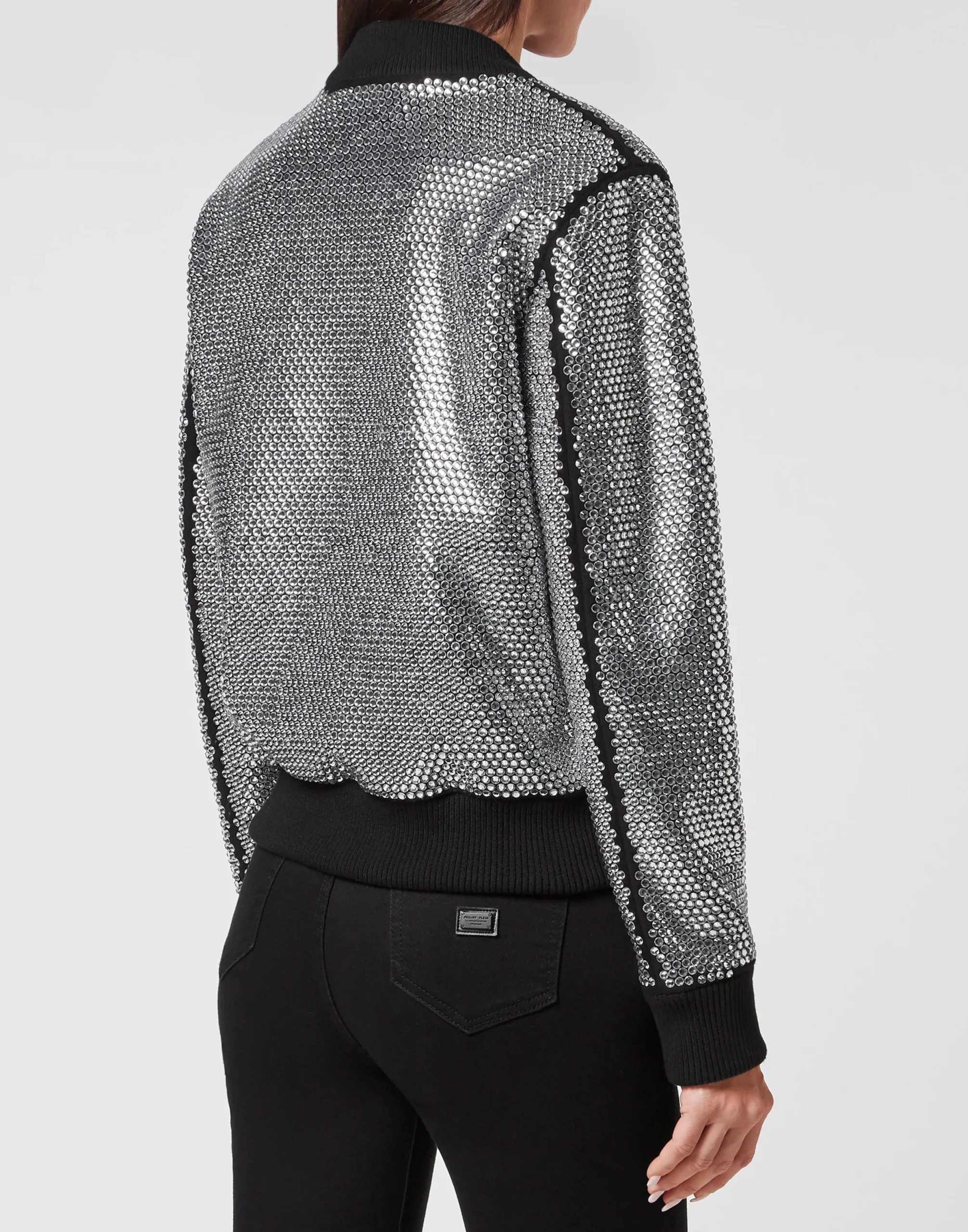 PHILIPP PLEIN Bomber with Crystals>Donna Giubbotti
