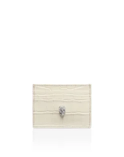 PHILIPP PLEIN Cardholder Cocco Skull>Donna Portafogli E Piccola Pelletteria