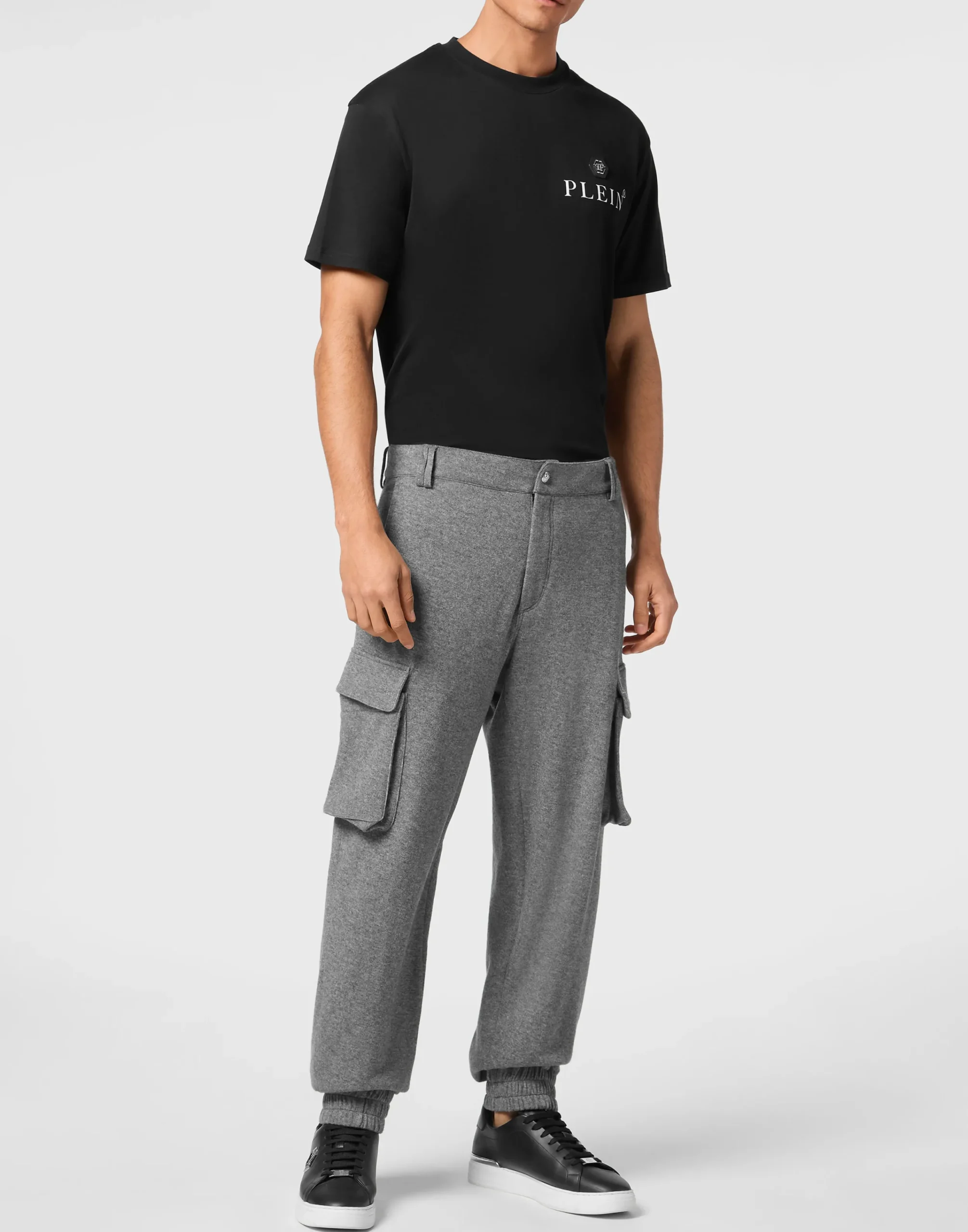 PHILIPP PLEIN Cashmere Long Trousers Cargo Fit>Uomo Pantaloni & Shorts