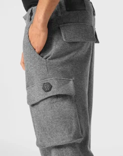 PHILIPP PLEIN Cashmere Long Trousers Cargo Fit><noscript><img data-lazyloaded=
