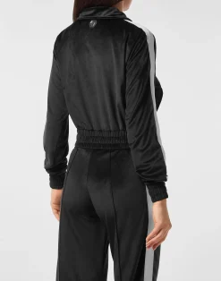 PHILIPP PLEIN Chenille Tracksuit Jacket Signature><noscript><img data-lazyloaded=