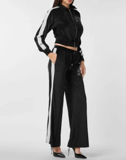 PHILIPP PLEIN Chenille Tracksuit Jacket Signature><noscript><img data-lazyloaded=