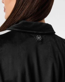 PHILIPP PLEIN Chenille Tracksuit Jacket Signature><noscript><img data-lazyloaded=