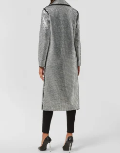 PHILIPP PLEIN Coat Long with Crystals><noscript><img data-lazyloaded=