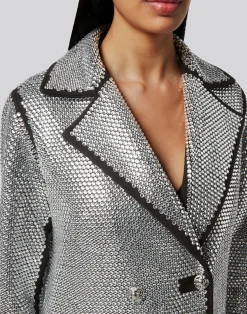 PHILIPP PLEIN Coat Long with Crystals><noscript><img data-lazyloaded=