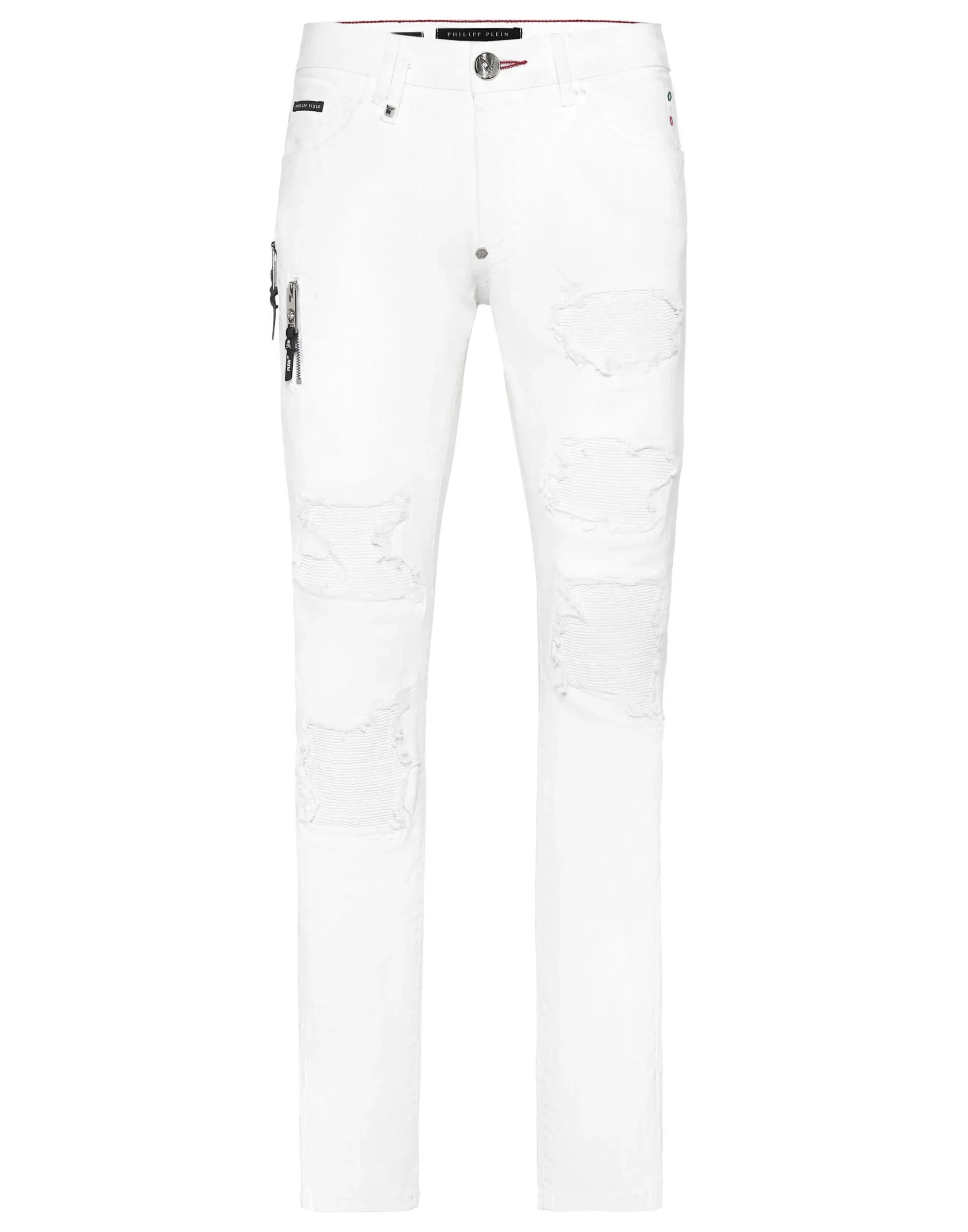 PHILIPP PLEIN Coated Denim Rock Star Trousers>Uomo Denim