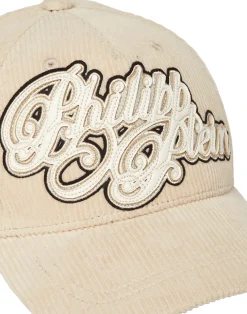 PHILIPP PLEIN Corduroy Cap Signature>Uomo Cappelli E Berretti