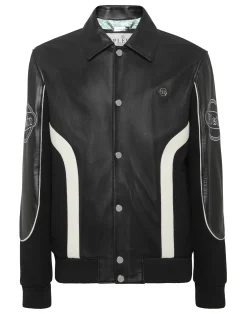 PHILIPP PLEIN Coster Bomber Jacket LS Plein Club>Uomo Giacche E Cappotti
