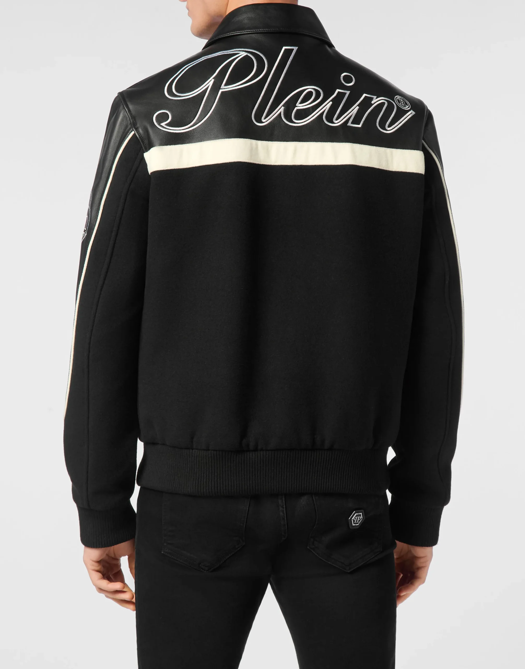 PHILIPP PLEIN Coster Bomber Jacket LS Plein Club>Uomo Giacche E Cappotti