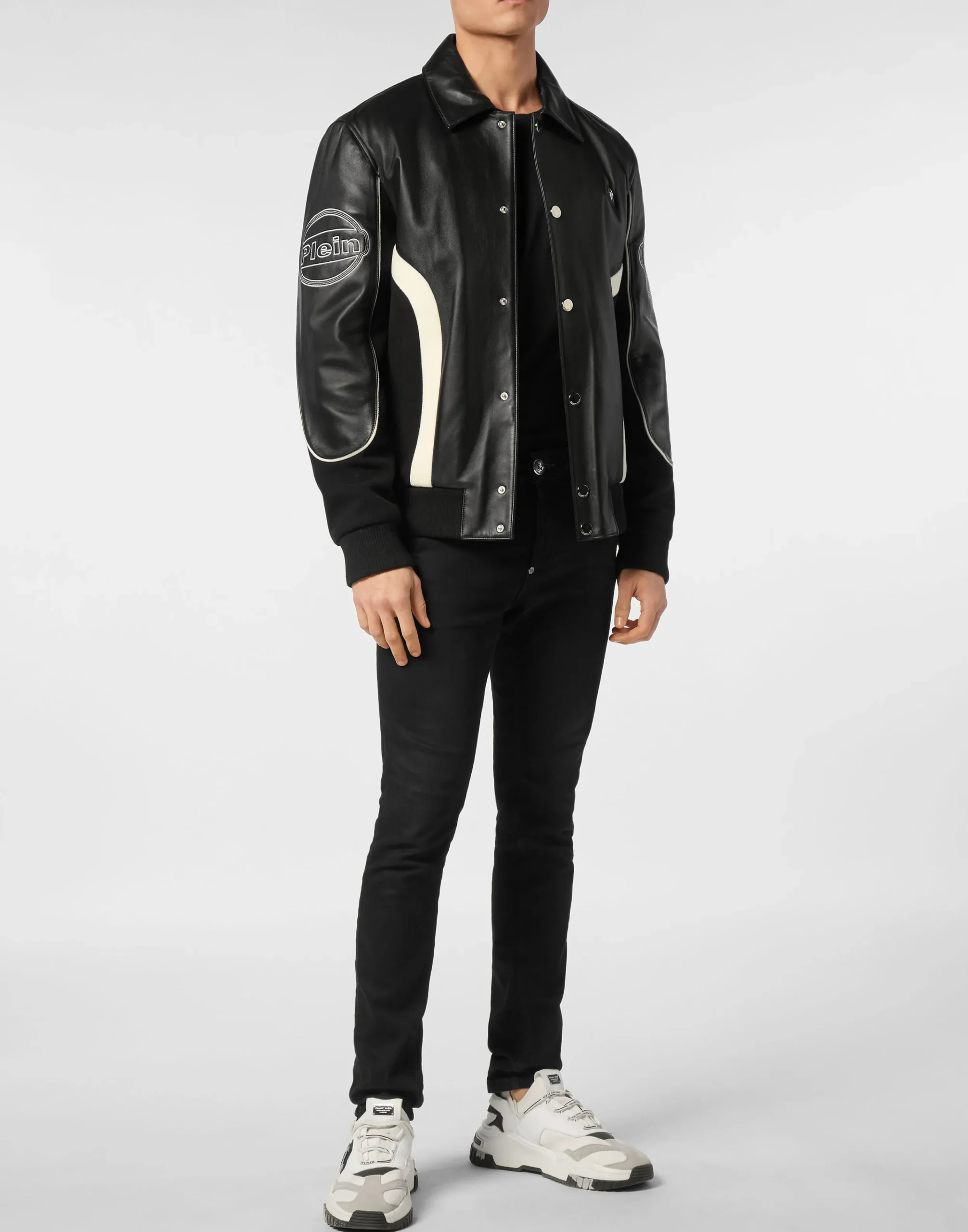 PHILIPP PLEIN Coster Bomber Jacket LS Plein Club>Uomo Giacche E Cappotti