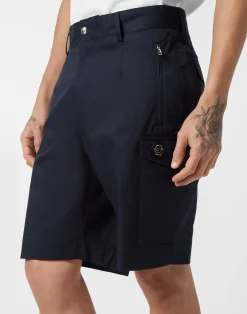 PHILIPP PLEIN Cotton Cargo Short><noscript><img data-lazyloaded=