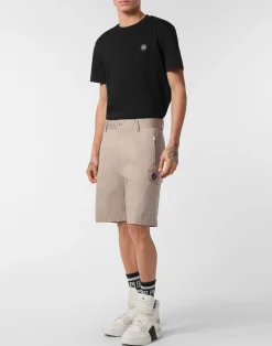 PHILIPP PLEIN Cotton Cargo Short><noscript><img data-lazyloaded=