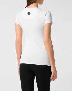 PHILIPP PLEIN Cotton Sexy Pure Fit T-Shirt Teddy Crystal><noscript><img data-lazyloaded=