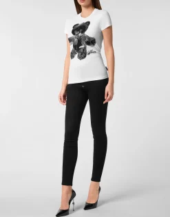 PHILIPP PLEIN Cotton Sexy Pure Fit T-Shirt Teddy Crystal><noscript><img data-lazyloaded=