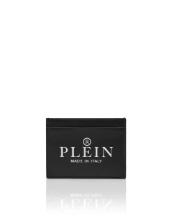 PHILIPP PLEIN Credit Cards Holder Iconic Plein>Uomo Portafogli E Piccola Pelletteria