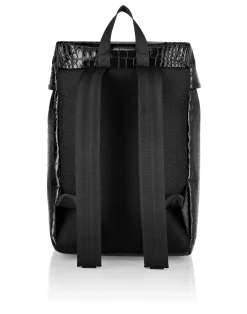 PHILIPP PLEIN Crocco Printed Tote Backpack Monogram>Uomo Zaini