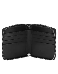 PHILIPP PLEIN Croco Embossed Mini Round Zip Wallet><noscript><img data-lazyloaded=