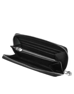 PHILIPP PLEIN Croco Embossed Round Zip Wallet><noscript><img data-lazyloaded=