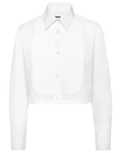 PHILIPP PLEIN Cropped Shirt LS>Donna Top