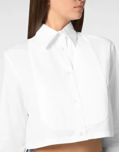 PHILIPP PLEIN Cropped Shirt LS><noscript><img data-lazyloaded=