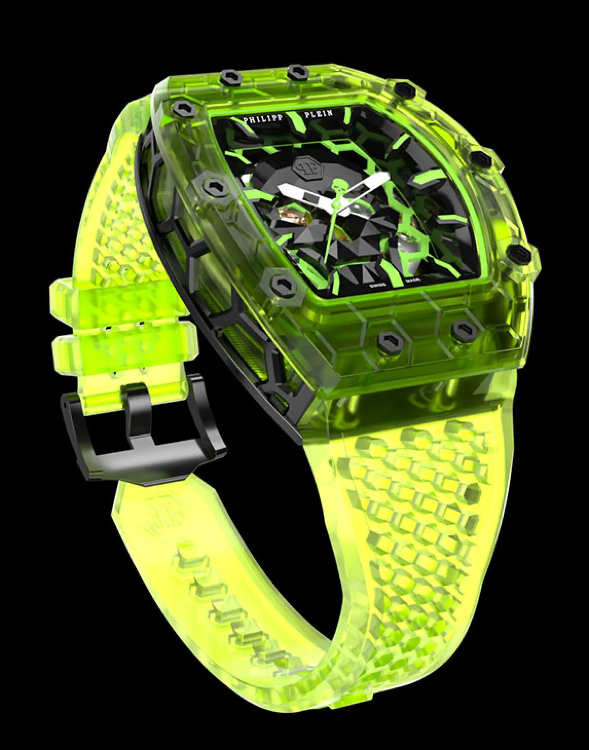 PHILIPP PLEIN CRYPTO KING CRYPTONITE WATCH> Flying Tourbillon|Hexagon Project