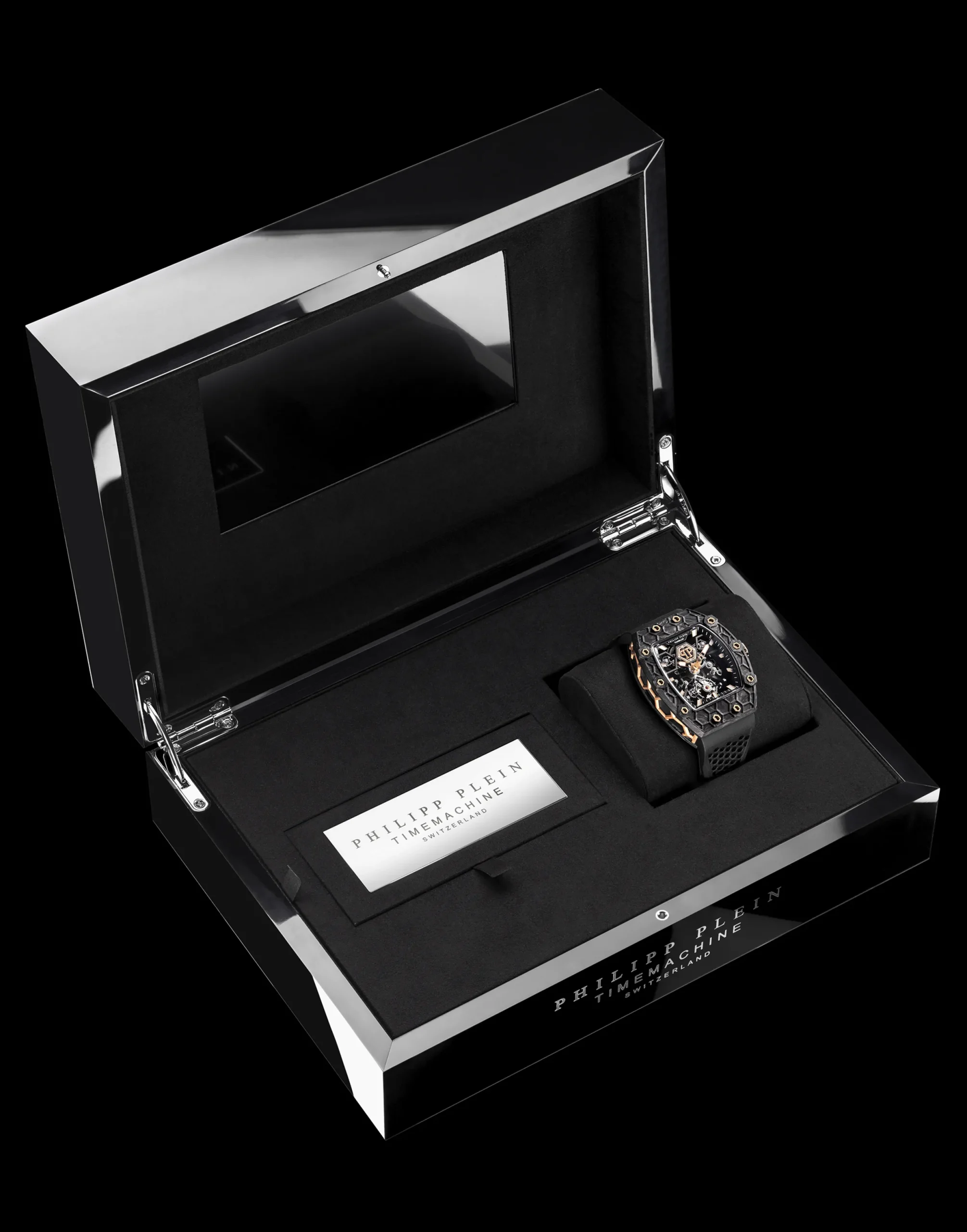 PHILIPP PLEIN Crypto King Flying Tourbillon NIGHT WOLF Watch> Flying Tourbillon|Hexagon Project