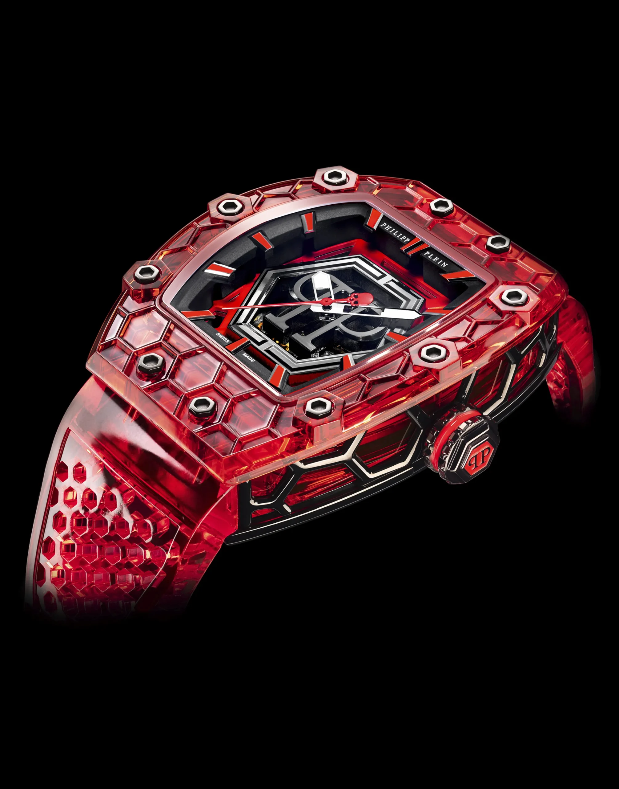 PHILIPP PLEIN Crypto King Hexagon PHANTOM Watch> Flying Tourbillon|Hexagon Project