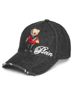 PHILIPP PLEIN Denim Cap Teddy Bear>Uomo Cappelli E Berretti