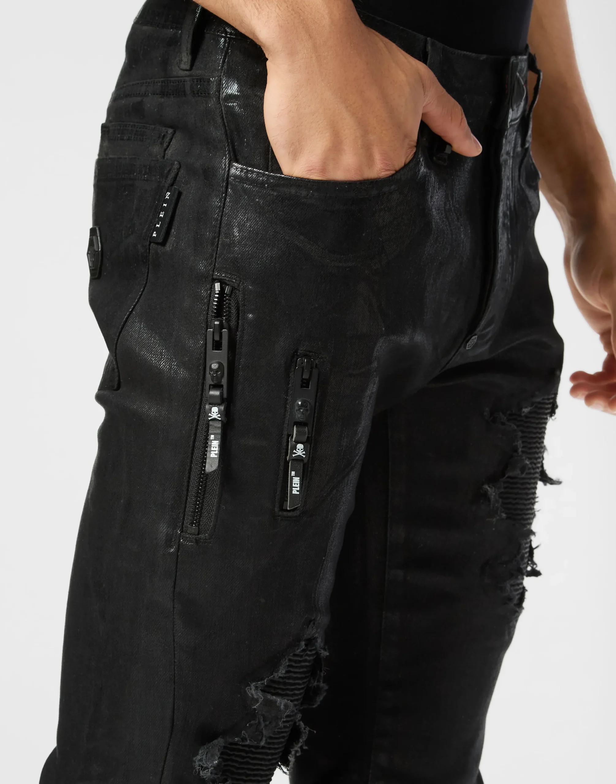 PHILIPP PLEIN Denim Rock Star Trousers Camouflage>Uomo Denim