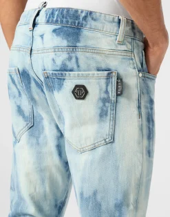 PHILIPP PLEIN Denim Skinny Fit Trousers><noscript><img data-lazyloaded=