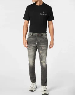 PHILIPP PLEIN Denim Skinny Trousers><noscript><img data-lazyloaded=