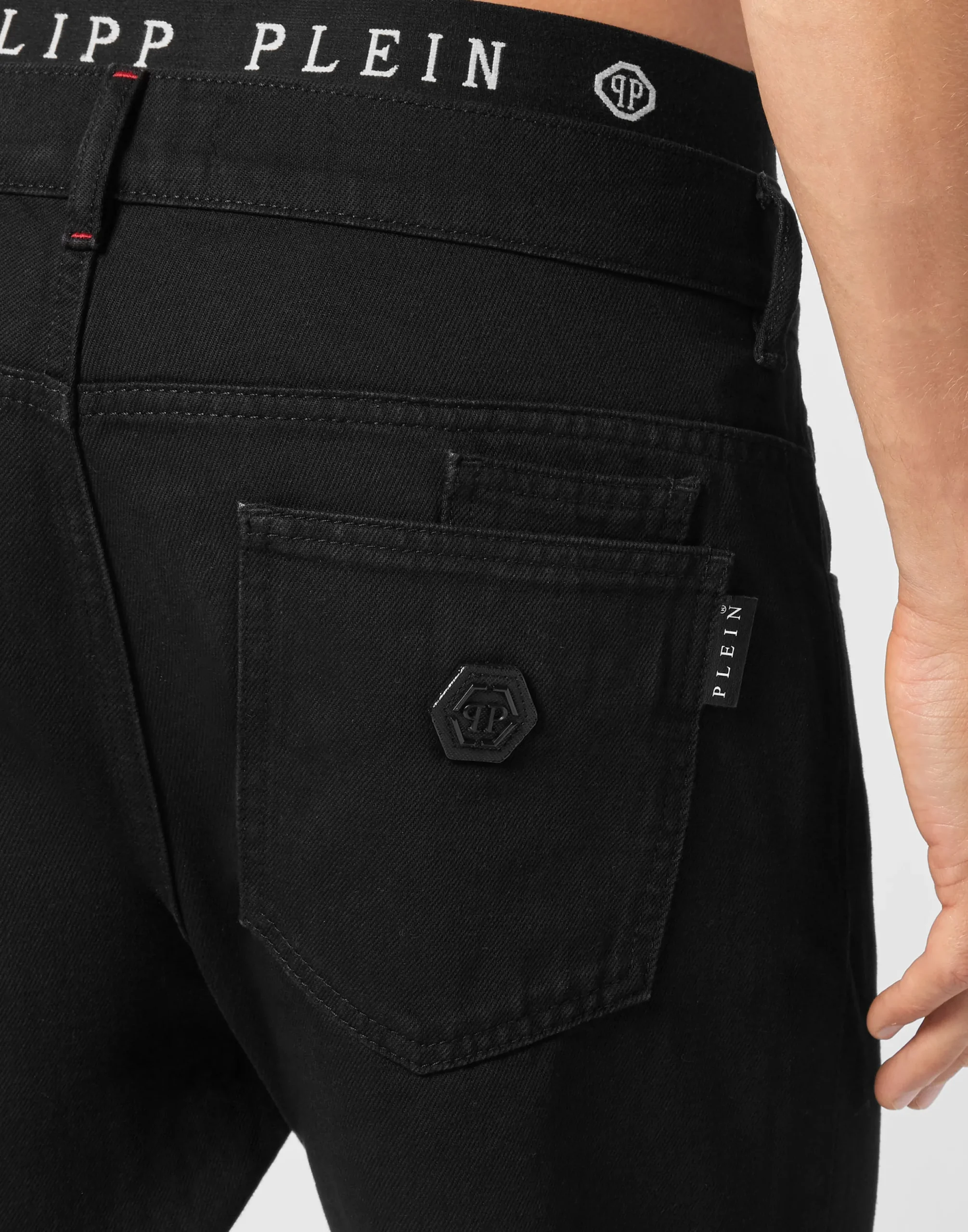 PHILIPP PLEIN Denim Trousers Carrot Fit Iconic Plein>Uomo Denim