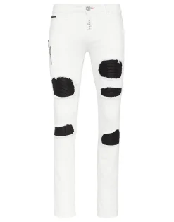 PHILIPP PLEIN Denim Trousers Rock Star Fit>Uomo Denim