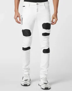 PHILIPP PLEIN Denim Trousers Rock Star Fit>Uomo Denim
