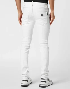 PHILIPP PLEIN Denim Trousers Rock Star Fit><noscript><img data-lazyloaded=