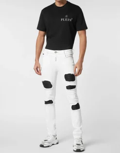 PHILIPP PLEIN Denim Trousers Rock Star Fit><noscript><img data-lazyloaded=