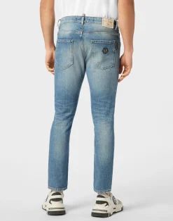 PHILIPP PLEIN Denim Trousers Skinny 5 Pockets><noscript><img data-lazyloaded=