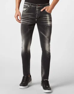 PHILIPP PLEIN Denim Trousers Skinny Fit>Uomo Denim