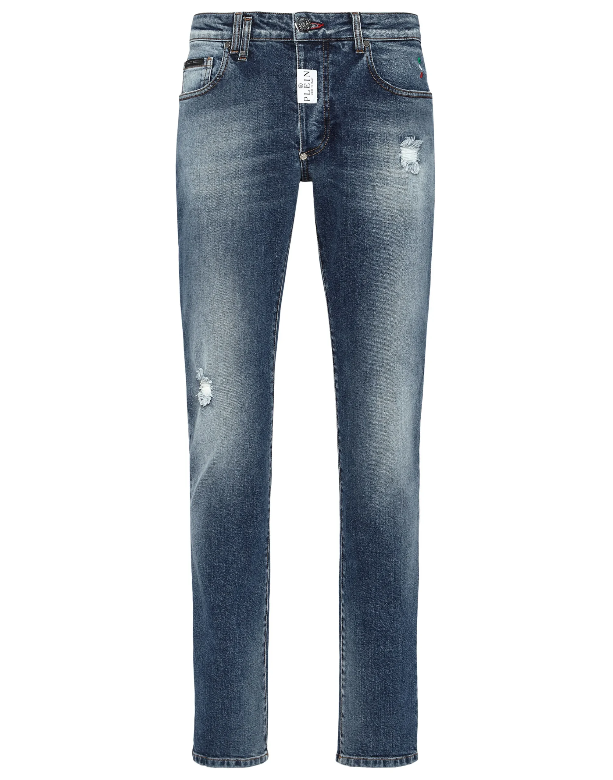 PHILIPP PLEIN Denim Trousers Super Straight Cut>Uomo Denim