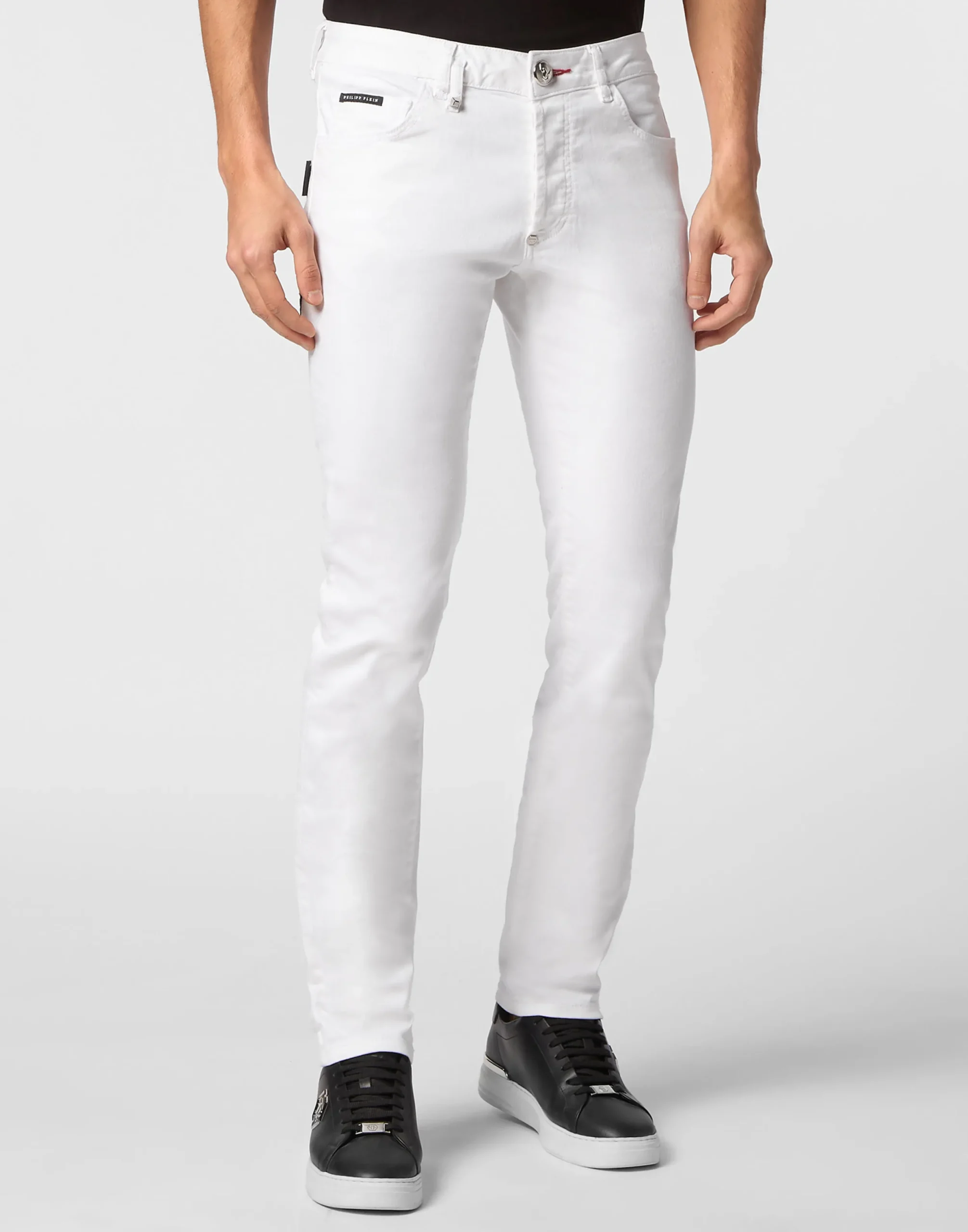 PHILIPP PLEIN Denim Trousers Super Straight Cut>Uomo Denim